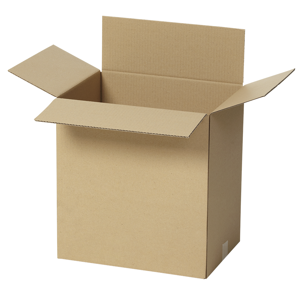 Box. Картонная коробка. Открытая картонная коробка. Пустые коробки. Картонные коробки на прозрачном фоне.